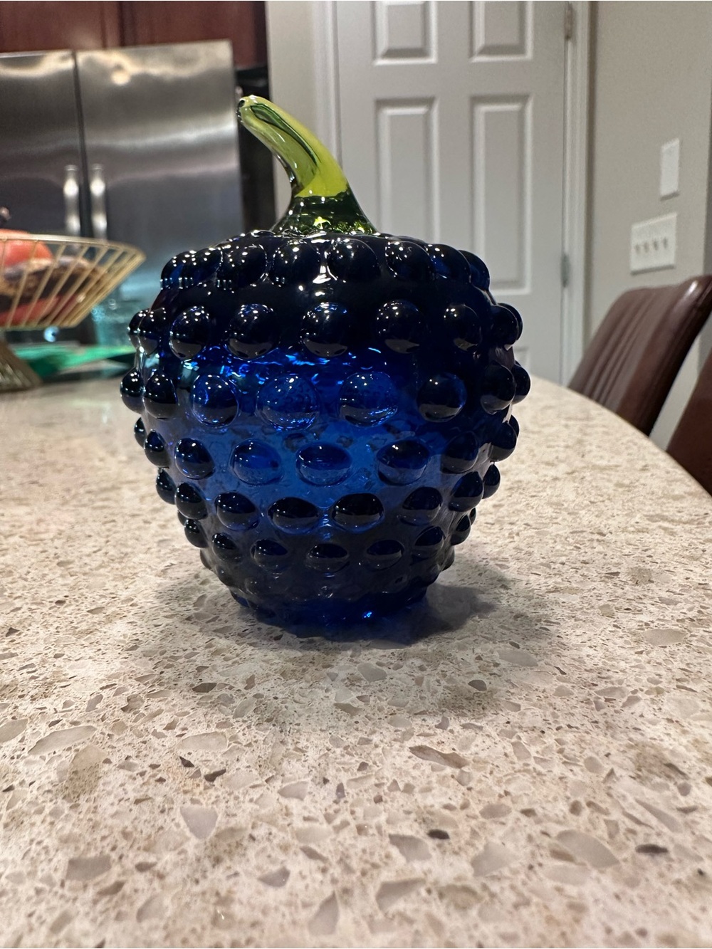 Vintage MidCentury Modern Hobnail Glass Berry